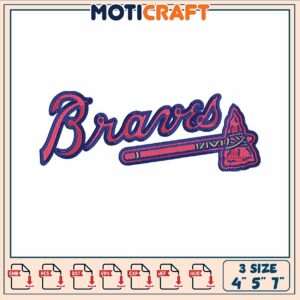 Atlanta braves logo embroidery, atlanta braves standings​ embroidery