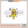 Winnie the Pooh Mama Bear Embroidery Design