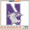 Wildcat N Embroidery Design 4x5x7 Inch