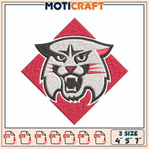 Wildcat Embroidery Design 3 Sizes