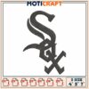 White Sox Embroidery Design 4x7 Inch