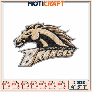 Western Michigan Broncos Embroidery Design