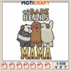 We Bare Bears Mama Embroidery Design for Creative Projects