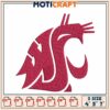 Washington Cougar Embroidery Design 4x5x7 Inch