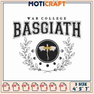 War College Basgiath Embroidery Design