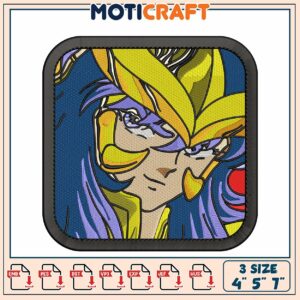 Vibrant Embroidery Design of Anime Character for All Skill Levels