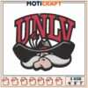 UNLV Rebel Embroidery Design 4x5x7 Inch 1 UNLV Rebel Embroidery Design 4x5x7 Inch