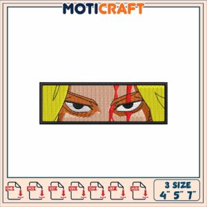 Vibrant Character Embroidery Design in Three Sizes for Projects