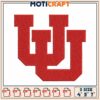 Utah U Embroidery Design 4x5x7 Inch