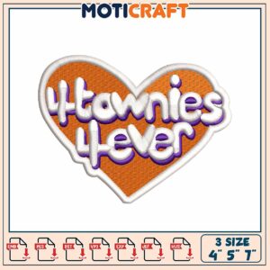Townies Forever Embroidery Design 4x7 inch