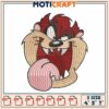 Tazmanian Devil Embroidery Design 3 Sizes 2 Tazmanian Devil Embroidery Design 3 Sizes