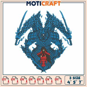 Susano'o Embroidery Design 4x5x7 Inch