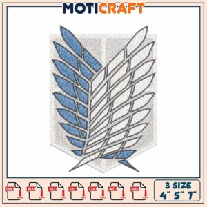 Survey Corps Wings Embroidery Design