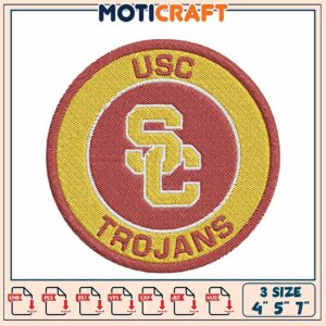 USC Trojans Embroidery Design 4x5x7 Inch