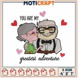 Up Embroidery Design Greatest Adventure
