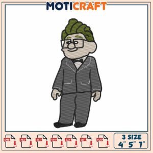 Up Embroidered Carl Fredricksen Design