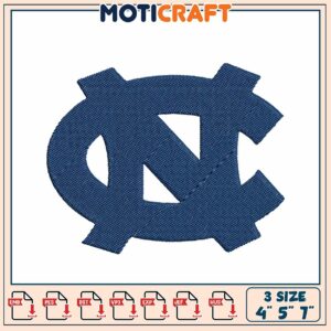 UNC Tar Heel Embroidery Design