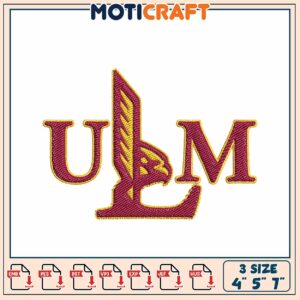 UM Embroidery Design 3 Sizes