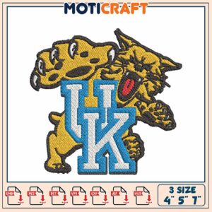 UK Wildcat Embroidery Design 3 Sizes