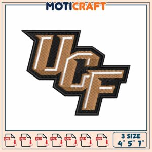 UCF Embroidery Design 4x5x7 Inch