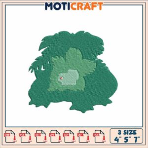 Tropical Plant Embroidery Design 3 Sizes