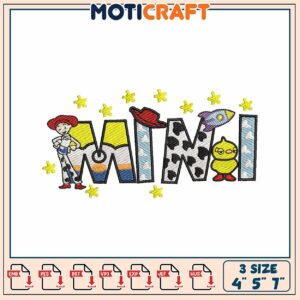 Toy Story Mimi Embroidery Design