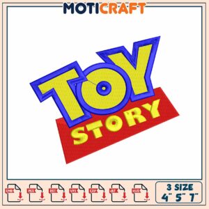 Toy Story Embroidery Design 4x5x7 Inch