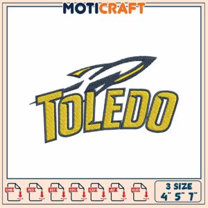 Toledo Embroidery Design 4x5x7 Inch