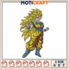 Super Saiyan Embroidery Design 3 Sizes