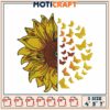 Sunflower Butterfly Embroidery Design