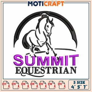 Summit Equestrian Horse Embroidery Design