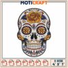 Sugar Skull Embroidery Design 3 Sizes 2 Sugar Skull Embroidery Design 3 Sizes