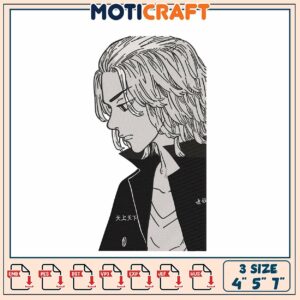 Stylish Embroidery Pattern of a Unique Character Design