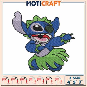 Stitch Embroidery Design 3 Sizes