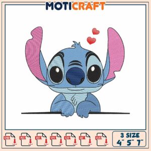 Stitch Embroidery Design 4x5x7 inch