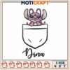 Stitch Angel Dina Pocket Embroidery Design