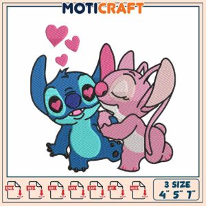 Stitch & Angel Embroidery Design