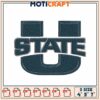 State U Embroidery Design 4x5x7 Inch 2 State U Embroidery Design 4x5x7 Inch