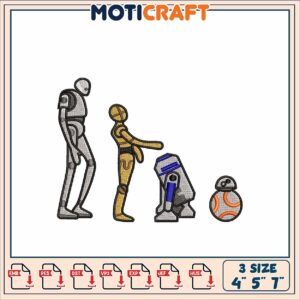 Star Wars Embroidery Design 4x5x7 Inch