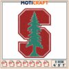 Stanford Tree Embroidery Design 3 Sizes