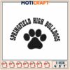 Springfield High Bulldogs Paw Print Embroidery Design 1 Springfield High Bulldogs Paw Print Embroidery Design