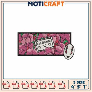 Spirited Away Embroidery Design 3 Sizes