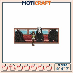 Spirited Away Embroidery Design 3 Sizes
