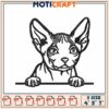 Sphynx Kitten Embroidery Design 4x5x7 Inches 1 Sphynx Kitten Embroidery Design 4x5x7 Inches