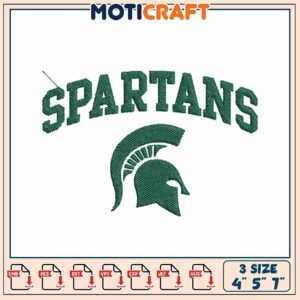 Spartan Helmet Embroidery Design