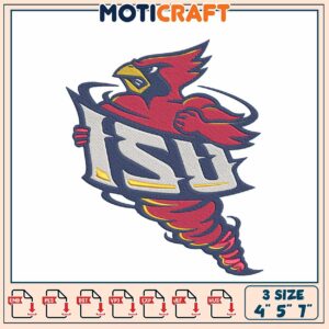 Southern Illinois Cardinal Embroidery Design