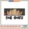 Son Goku Embroidery Design Patch