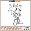 Sonic Embroidery Design 4x5x7 Inch