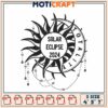 Solar Eclipse 2024 Embroidery Design