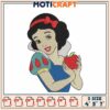 Snow White Embroidery Design 4x5x7 Inch